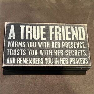 Black and White Inspirational Plaque
